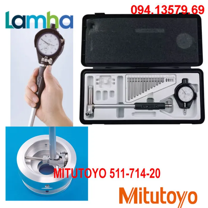 Đồng hồ đo lỗ MITUTOYO 511-714-20 (100-160mm x0.01mm)