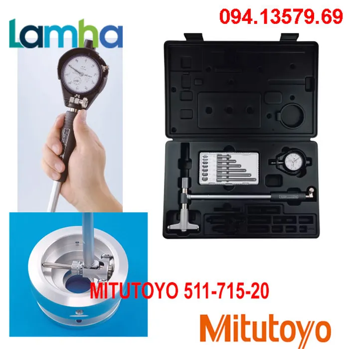 Đồng hồ đo lỗ MITUTOYO 511-715-20 (160-250mm x0.01mm)