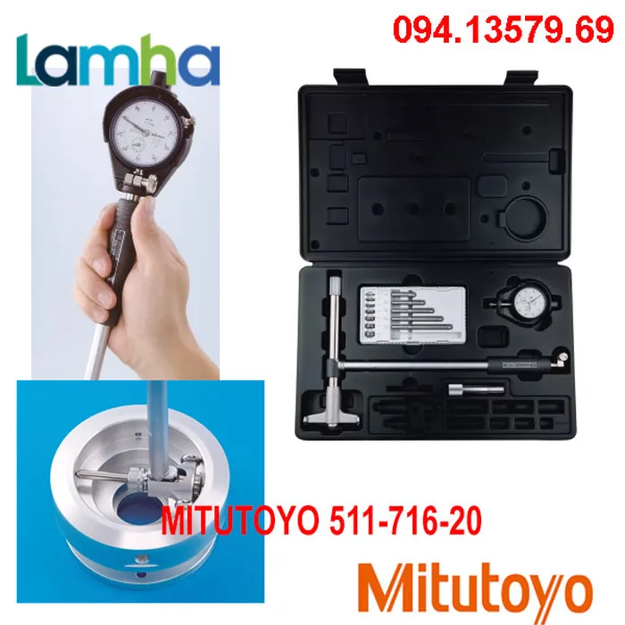 Đồng hồ đo lỗ MITUTOYO 511-716-20 (250-400mm x0.01mm)