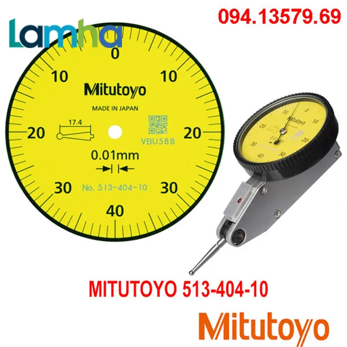 Đồng hồ so chân gập MITUTOYO 513-404-10E (0-0.8mm/0.01mm)