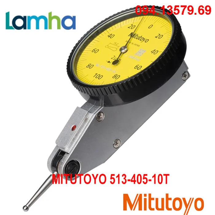 Đồng hồ so chân gập MITUTOYO 513-405-10T (0-0.2mm/0.002, Full set)