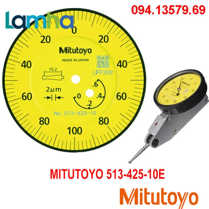 Đồng hồ so chân gập MITUTOYO 513-425-10E (0-0.6mm/0.002mm)