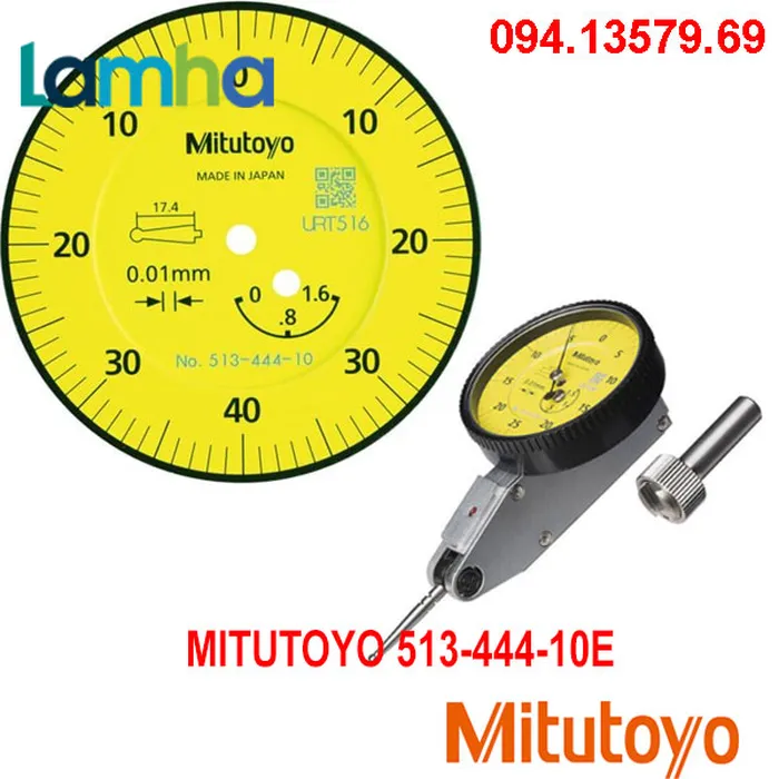 Đồng hồ so chân gập MITUTOYO 513-444-10E (0-1.6mm/0.01)