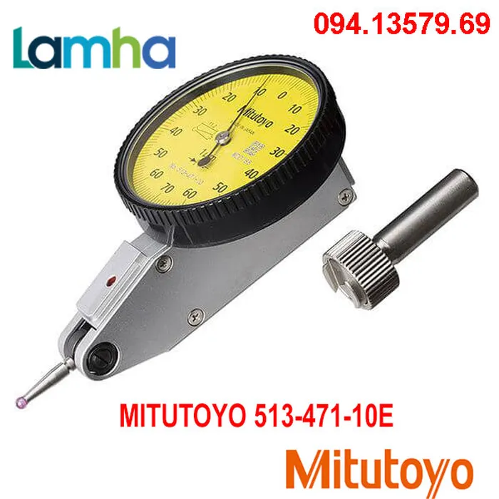 Đồng hồ so chân gập MITUTOYO 513-471-10E (0-0.14mm/0.001mm) Ruby
