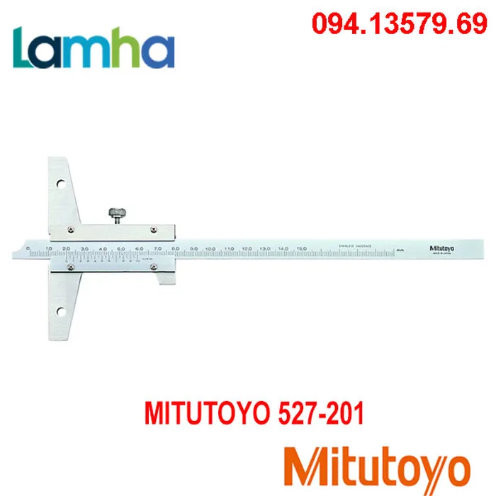 Thước đo độ sâu cơ khí Mitutoyo 527-201 (0-150mm/0.05)