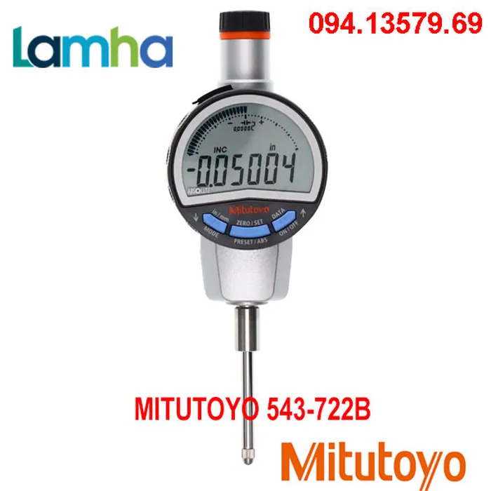 Đồng hồ so điện tử MITUTOYO 543-722B (25mm/1x0.001mm)