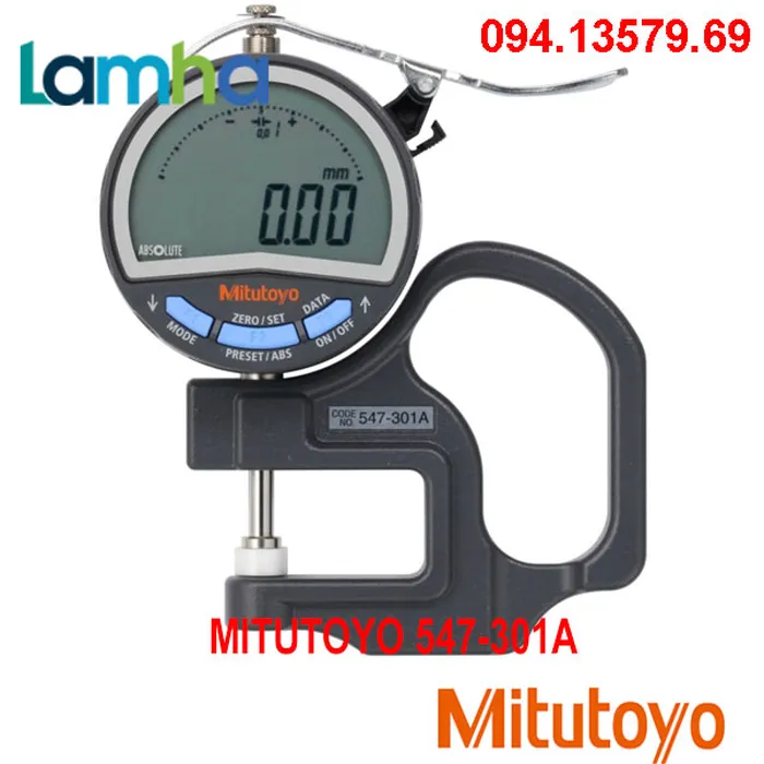 Đồng hồ đo độ dày điện tử Mitutoyo 547-301A (0-10mm/0.01mm)