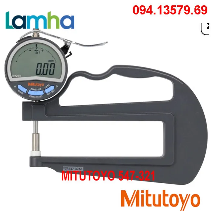 Đồng hồ đo độ dày điện tử Mitutoyo 547-321A (0-10mm/0.01mm)