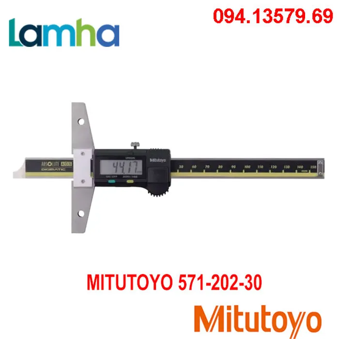 Thước đo độ sâu điện tử Mitutoyo 571-202-30 (0-200mm/0.01)