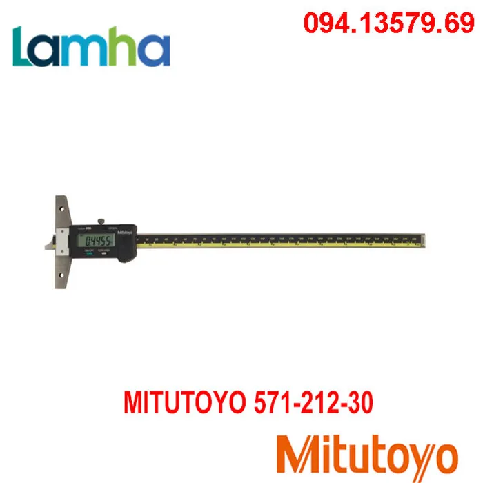 Thước đo độ sâu điện tử Mitutoyo 571-212-30 (0-200mm/8''/0.01)