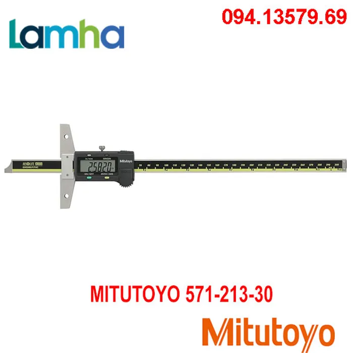 Thước đo độ sâu điện tử Mitutoyo 571-213-30 (0-300mm/12''/0.01)