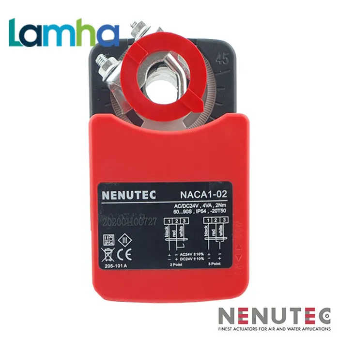 Thiết bị truyền động Nenutec NACA1-02 (2Nm, 24VDC, 60...90 giây)