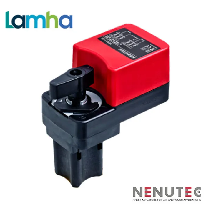 Bộ truyền động van bi Nenutec NEBA 1-05S (5 Nm, 24V AC/DC, 50...55 giây, 2xSPDT)