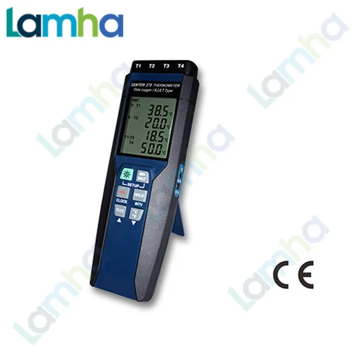 Nhiệt kế ghi dữ liệu 4 kênh Center 378 đạt chuẩn quốc tế