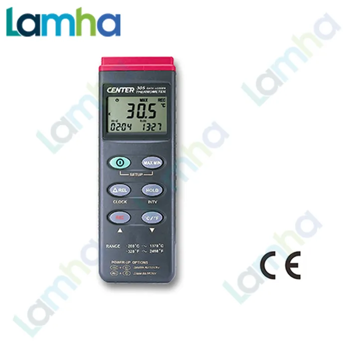 Nhiệt kế ghi dữ liệu Center 305 (-200~1370℃) Đo Chính Xác Cao