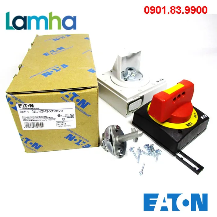 Tay vặn xoay Eaton Moeller NZM2-XTVDVR (màu đỏ-vàng, Sử dụng với MCCB dòng NZM)