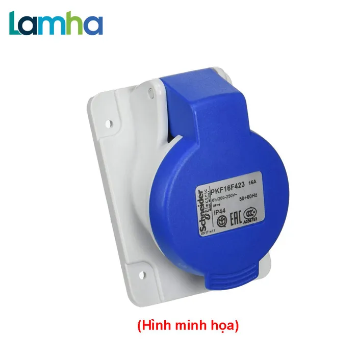 Ổ cắm âm công nghiệp dạng nghiêng Schneider Dòng PKF IP44