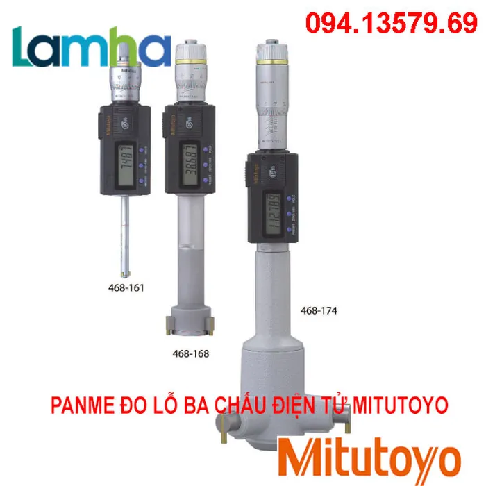 Panme đo lỗ ba chấu điện tử Mitutoyo