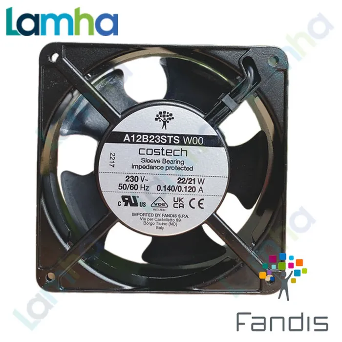 Quạt tản nhiệt tủ điện tối ưu FANDIS A12B23STSW00 230V