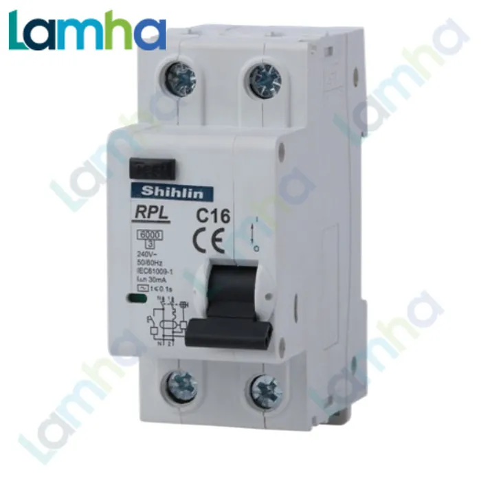 CB Chống giật (RCBO) Shihlin RPL (1P+N, 40.50.63A, 6kA)