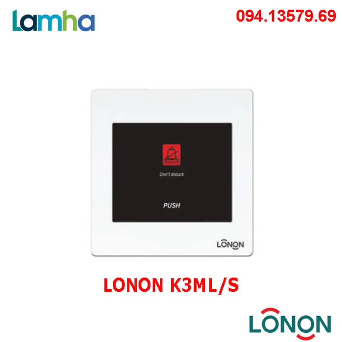 Công tắc chuông hiển thị không làm phiền LONON K3ML/S