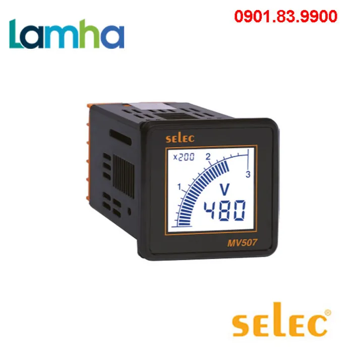 Đồng hồ đo Dòng điện AC dạng LCD Selec MA501 (48x48)