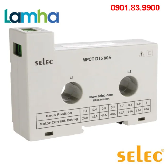 CT dùng cho Relay MPR Selec MPCT D15 80A