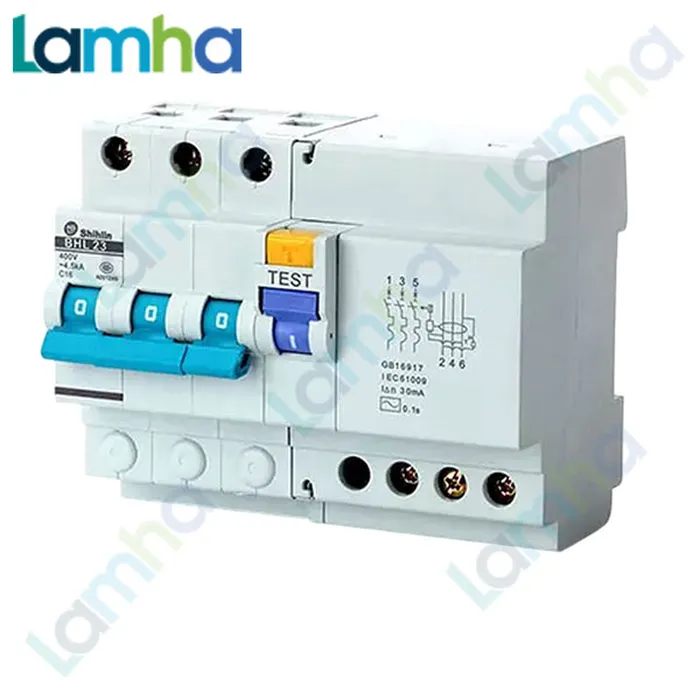 CB Chống giật (RCBO) Shihlin BHL (3P,40.50.63A, 6kA)