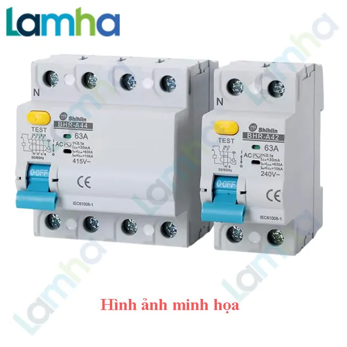 CB Chống giật (RCCB) Shihlin BHR-A (4P, 63A, 10kA)