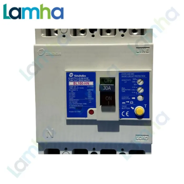 CB chống giật Shihlin BL100-HN (4P, 15.20.30.40.50A.60.75.100A, 15kA)