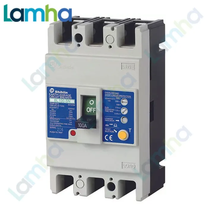 CB chống giật Shihlin BL100-SN (3P, 15.20.30.40.50A.60.75.100A, 15kA)