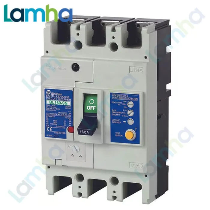 CB chống giật Shihlin BL160-SN (3P, 125.140.160A, 30kA)