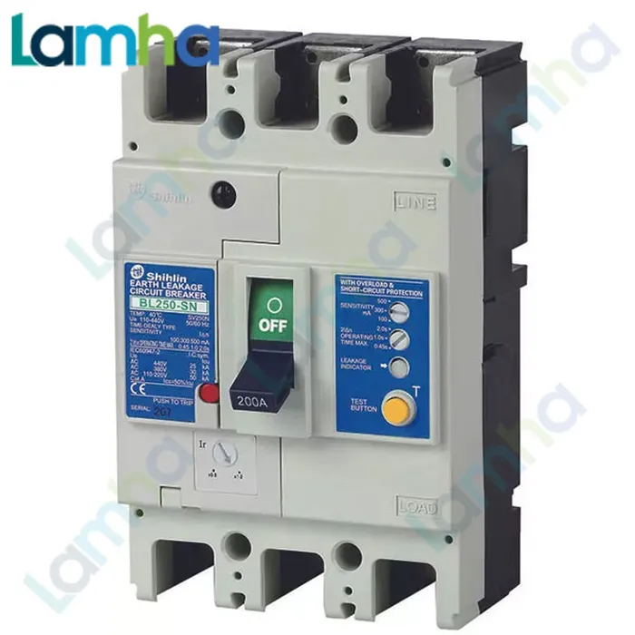 CB chống giật Shihlin BL250-SN (3P, 175.200.225.250A, 30kA)