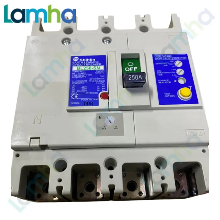 CB chống giật Shihlin BL250-SN (4P, 175.200.225.250A, 30kA)
