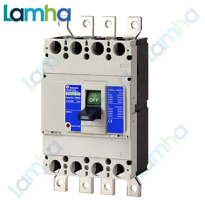Cầu dao khối MCCB (Aptomat) 4P Shihlin BM400-SN (250.300.350.400A, 35kA)