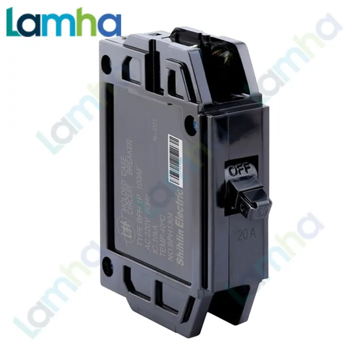 Cầu dao MCB (CB Tép) màu đen Shihlin BPH (1P, 15.20.30.40.50A, 10kA)