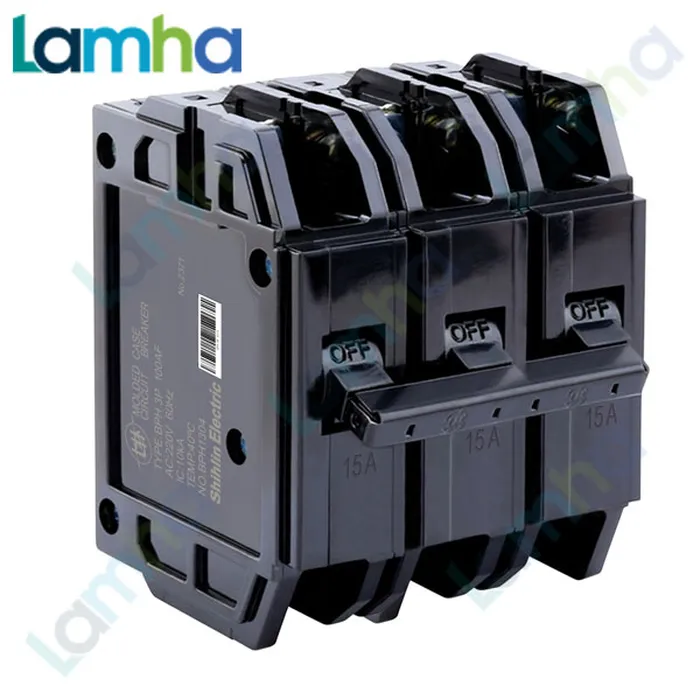 Cầu dao MCB (CB Tép) màu đen Shihlin BPH (2P, 15.20.30.40.50.60.75.100A, 10kA)