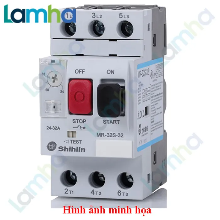 Cầu dao bảo vệ động cơ (CB Motor) Shihlin MR-32S-0.4 (0.25~0.4A)