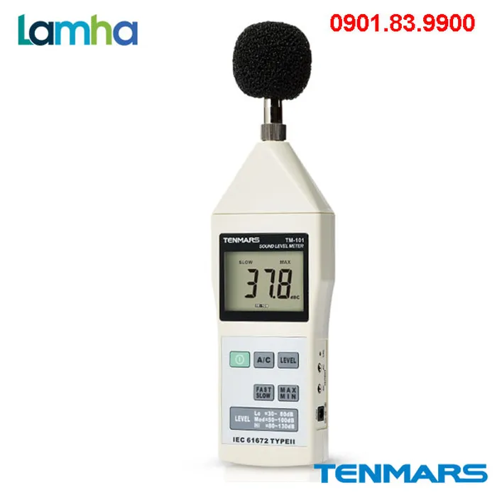 Thiết bị đo độ ồn TENMARS TM-101 (30~130dB)