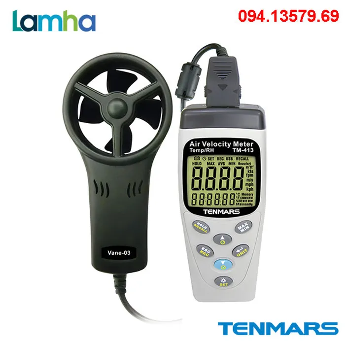 Máy đo tốc độ gió Tenmars TM-413