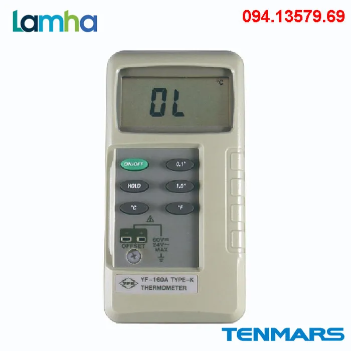 Đồng hồ đo nhiệt độ TENMARS YF-160A (-50℃~1200℃)