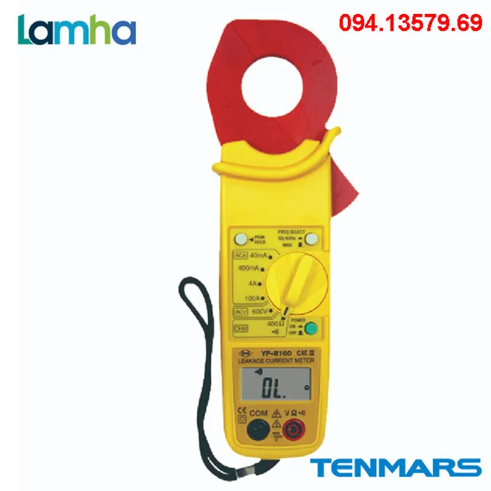 Ampe kìm đo dòng rò AC Tenmars YF-8160 (100A)