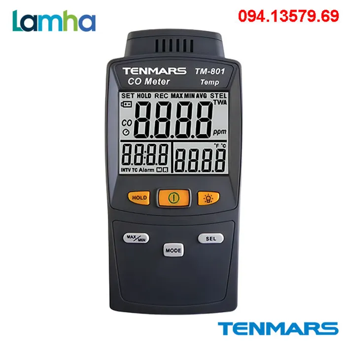 Thiết bị đo khí CO TENMARS TM-801 (0 ~ 1000ppm)