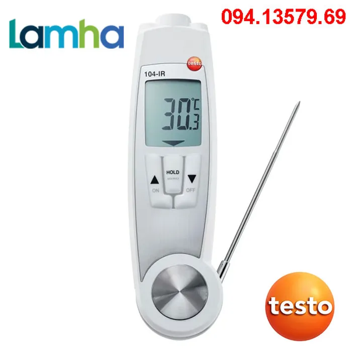 Máy đo nhiệt độ thực phẩm HACCP testo 104-IR (-30 đến +250 °C)