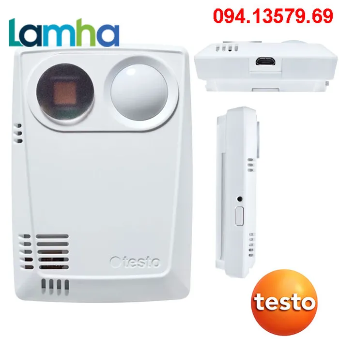 Máy đo ghi đa năng testo 160 THL | CODE: 0572 2024 (nhiệt độ, độ ẩm, lux và bức xạ UV)