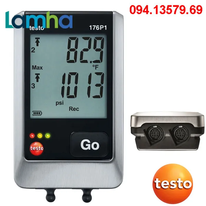 Máy đo nhiệt độ, độ ẩm, áp suất tự ghi testo 176P1 | CODE: 0572 1767