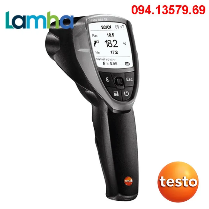 Máy đo nhiệt độ hồng ngoại testo 835-T1 (-50 đến +600 °C)