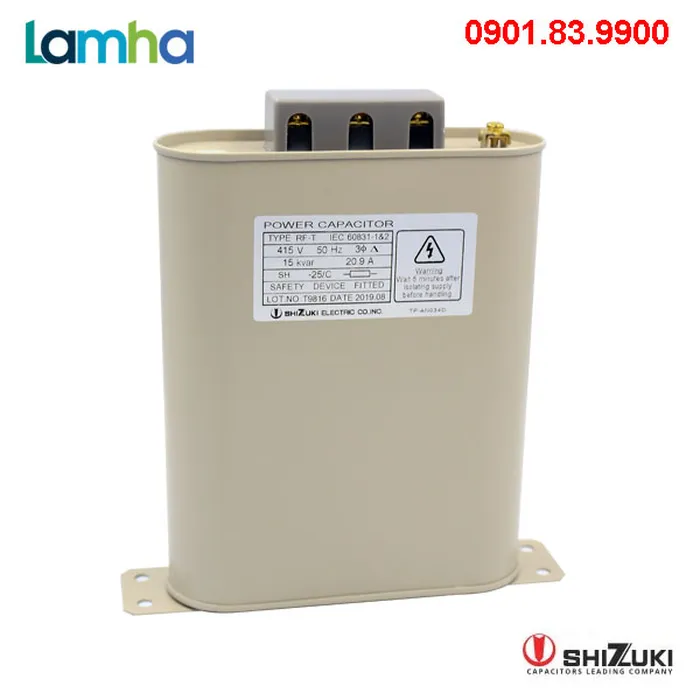 Tụ bù 3 pha Tụ dầu 415V Shizuki RF-T41515 (15 kVAr)