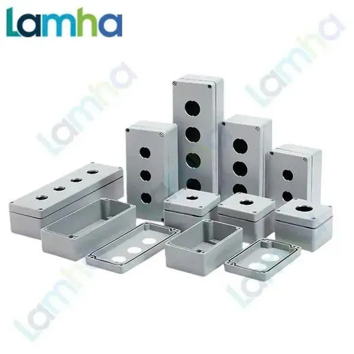 Hộp nút nhấn vỏ Nhôm Boxco BC-AL-081807-3003 - 80×175×70