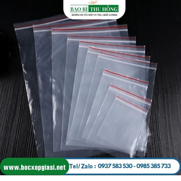 Túi zipper chỉ đỏ Túi zipper chỉ đỏ